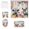 thumbnail image 2 of Bull Head Series Shower Curtain Polyester Waterproof Bathroom Curtain 4 Piece Set, 2 of 6