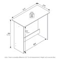thumbnail image 3 of Furinno Table d'Étude Simpliste 15.5 x 31.5 x 29.75 Po, Blanc, 3 of 7