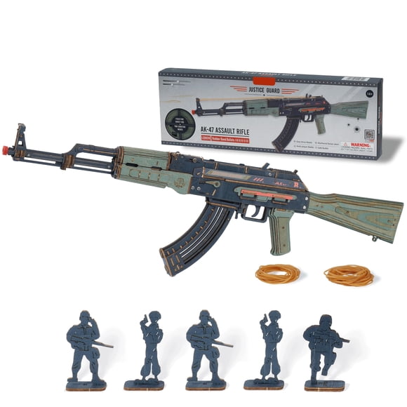 ROKR Casse-Tête en Bois 3D Bricolage d'Assaut Mécanique, Kit de Modèle Jouet pour Ados Garçons, Cadeau, Vert