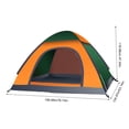 thumbnail image 3 of RXIRUCGD Camping Tent 2 Person Automatic Quadrangle Tent With Easy Setup 1 Door And 1 Skylight, 3 of 8