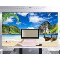 thumbnail image 4 of 3D Wallpaper Turquoise Blue Sky Lagoon SKU# WAL0220, 4 of 10