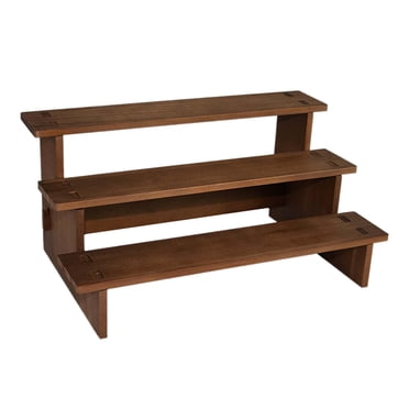 Esquirla 3 Tier Display Riser Wooden Sturdy Earring Holder for Rings Bracelet Cupcake small