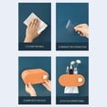 thumbnail image 3 of Commercial Toilet Paper Dispenser Wall-Mounted Home Living Room Creative Punch-Free Tissue Box Kitchen Toilet Storage Box Wall-Mounted Paper Box Wall Mounted Storage Box, 3 of 7