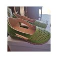 thumbnail image 1 of UKAP Lady Sandals Slip On Wedges Solid Color Shoes Travel Breathable Green 11, 1 of 3