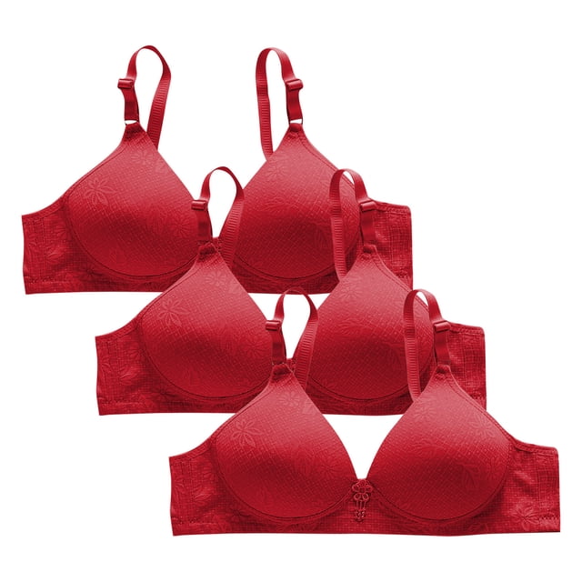 Plebaso Bras for Women Wireless Push up Bralettes Full Coverage Padded Womens Everyday Bras Multipacks