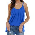 thumbnail image 3 of MAWCLOS Women Camisole Sleeveless Tank Tops Solid Color Cami Basic Daily Wear Crew Neck Pullover Blue 3XL, 3 of 5