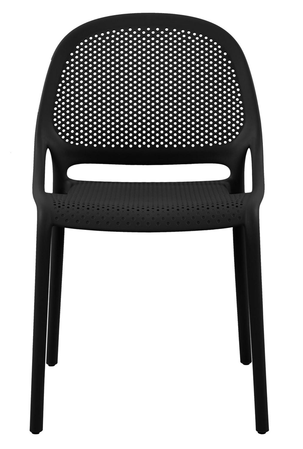 Chaise à dîner sans accoudoirs Summer noir (4 chaises/boîte)