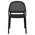 thumbnail image 4 of Summer armless dining chair Black (4 chairs/box ), 4 of 6