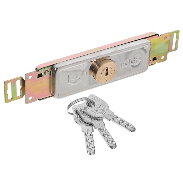 KAKOWELY gate latch Rolling Shutter Door Lock For Garage Or Warehouse Use Heavy Duty Steel Construction Cross Key Metal Center Rolling Shutter Door Lock For Garage
