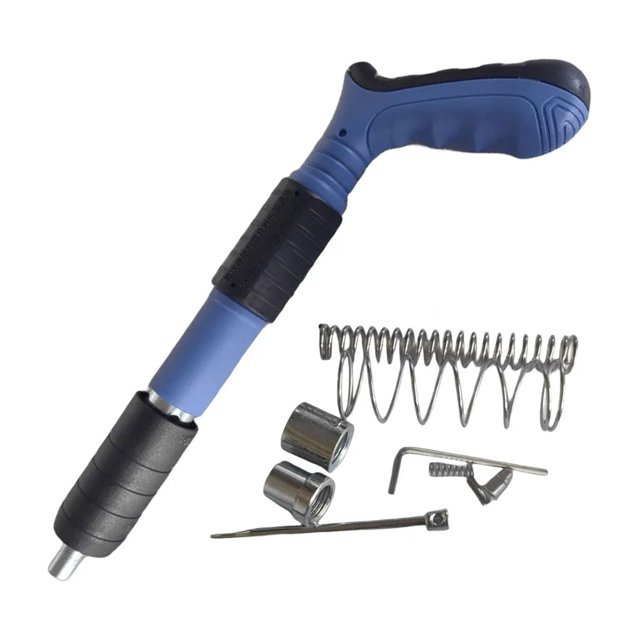 Pistolet à Ongles Manuel Mini, Fixation Murale, Pistolet à Ongles en Acier, Outils de Pistolet à Rivets pour Usinage en Métal, Fixation Murale Réglable, Pistolet à Ongles Haute Pression, Ajustable