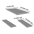 thumbnail image 4 of Picnic Tables for Outdoors Outdoor Courtyard Waterproof Table Cover Three Piece Picnic Table Cloth Back Flannel Elastic Table Cover Picnic Table Cover, 4 of 5
