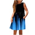 thumbnail image 3 of RXIRUCGD 2025 Vêtements d'Été pour Enfants Robe Sans Manches à Col Rond avec Poches pour Enfants Moyens et Grands, 3 of 7