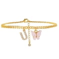 thumbnail image 1 of Product Classification Anklet Product Title Jewelry Initial Anklet Foot Female Anklet Letters For Women Anklet, 1 of 1