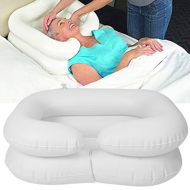 RKSTN Shampoo Bowl Inflatable Foldable Shampoo for Elderly Disabled Pregnant Women