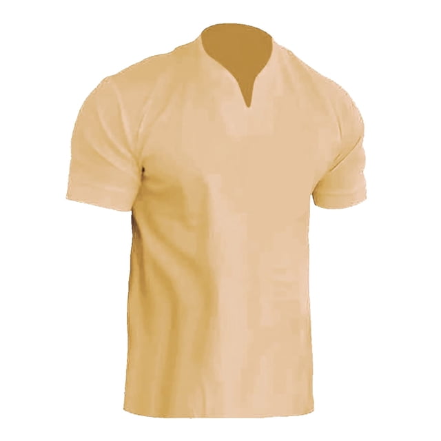 Men's Summer Leisure Solid Color Contrast Short Sleeve Tops - Stylish Lapel Design for Work and Outdoor Activities