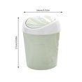 thumbnail image 1 of Office Desk Waste Container Home Living Room Waste Can Portable Plastic Waste Basket Desktop Garbage Bin Mini Flip Lid Trash Can, 1 of 8