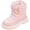 Pink, variant on Wxirdiow Boys Waterproof Warm Hiking Boots Warm Boys And Girls Boots Wide Soft Sole Cotton Shoes Plus Velvet Baby Cotton Boots Grey Size,18-24 Months