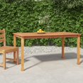 thumbnail image 1 of vidaXL Garden Dining Table 150x90x75 cm Solid Wood Teak, 1 of 4