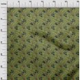 thumbnail image 2 of oneOone Polyester Lycra Fabric Leaves & Floral Block Print Fabric BTY 56 Inch Wide, 2 of 4