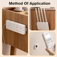 thumbnail image 3 of Remote Control Holder Silicone Wall Mount Organizer for TV Back No Drilling Required Stick On Bracket Smart Home Accessories Universal Space Saving Modern Style, 3 of 3