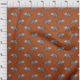 thumbnail image 2 of oneOone Georgette Viscose Fabric Elephant Block Print Fabric BTY 42 Inch Wide, 2 of 4