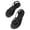 Noir, variante sur Sandales Plates pour Femmes à Bout Ouvert, Sandales de Plage Gladiateur à Brides, Été, Légères, Quotidiennes, Décontractées, Chaussures de Plage, Argent, Taille 9,5