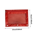 thumbnail image 3 of Dvruxg 2 Pcs Trousse à Crayons, Trousse à Crayons à Trois Trous Fermeture Éclair Simple Sac de Rangement de Documents en PVC Transparent, Trousse à Crayons Grande Capacité avec Fermeture Éclair Trousse de Reliure Transparente, 3 of 5