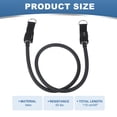 thumbnail image 2 of Uxcell Resistance Tube Bands, 50 lbs Stackable Single Resistance Band Exercise Band Stretch Band for Working Out Man Home, Black, 2 of 5