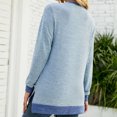 thumbnail image 4 of Pisexur Chandails en Molleton à Manches Longues pour Femmes Col Rond Décontracté T-Shirts Blouses Chandails en Molleton Tuniques avec Poche, 4 of 4