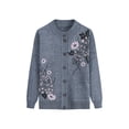 thumbnail image 2 of Thinsony Polyester Middle-Aged And Elderly Sweater Warm And Comfortable To Wear Exquisite Workmanship grey 1Set, 2 of 6