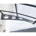 thumbnail image 2 of CANOPIA by PALRAM Herald 5 ft. x 22 ft. Door and Window Fixed Awning - Grey, 2 of 7