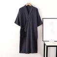 thumbnail image 1 of LSLJS Pyjama pour Hommes Peignoir de Mode Robe de Chambre Manches Trois Quarts Pyjama Doux d'Automne, Peignoirs Cadeaux pour Femmes, 1 of 3
