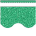 thumbnail image 1 of Teacher Created Resources TCR77024 Green Glitz Scalloped Border Trim, 1 of 1