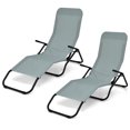thumbnail image 1 of Costway 2 PCS Patio Folding Lounge Chair Rocker Zero Gravity Sun-Chair Recliner, 1 of 10