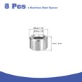 thumbnail image 2 of 8 Pcs Entretoises en Acier Inoxydable 304 1/4 Pouces OD x 1/8 Pouces ID x 3/16 Pouces Longueur(6x3x5mm) Vis Support de Bague Finition Simple Non Filetée Entretoises Rondes en Métal pour Vis M3 Boulons et Tringles, Argent, 2 of 6