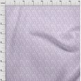 thumbnail image 4 of oneOone Tissu Polyester Spandex Violet Pastel Feuilles Matière de Robe Tissu Imprimé Tissu au Mètre 56 Pouces de Large, 4 of 4