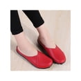 thumbnail image 5 of Woobling Womens Mules Slip On Flats Comfort Clogs Lightweight Slides Walking Leather Mule Red US 4, 5 of 5
