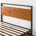 thumbnail image 4 of Zinus Ironline Metal And Wood Platform Bed Frame with Headboard And Footboard, 4 of 9
