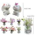 thumbnail image 3 of Adorable Rabbit Terracotta Vase Set for HomeCute And Creative Vase with Rabbit Design, Ideal for Home Décor And Flower Arrangements, Made of Durable Terracotta with A Vintage Look, 3 of 9