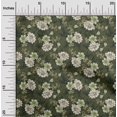 thumbnail image 2 of oneOone Tissu en Viscose Chiffon Vert Olive Foncé Floral Rétro Matériel de Robe Tissu Imprimé Tissu au Mètre 42 Pouces de Large, 2 of 5