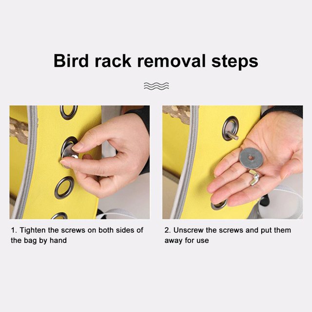 Pet Carrier Bird Travel Bag Backpack Space Transparent Backpack Breathable Backpack