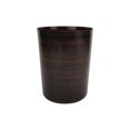 thumbnail image 3 of Mainstays 11.4 Litre Round Plastic Waste Can, Dark Wood Grain 1 Piece, 3 of 5