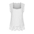 thumbnail image 4 of LSLJS Women's Casual Solid Color Collar Sleeveless Top, Womens Tank Tops, 4 of 6
