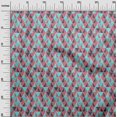 thumbnail image 3 of oneOone Tissu en Viscose Chiffon Imprimé Géométrique Triangle BTY 42 Pouces de Large, 3 of 5