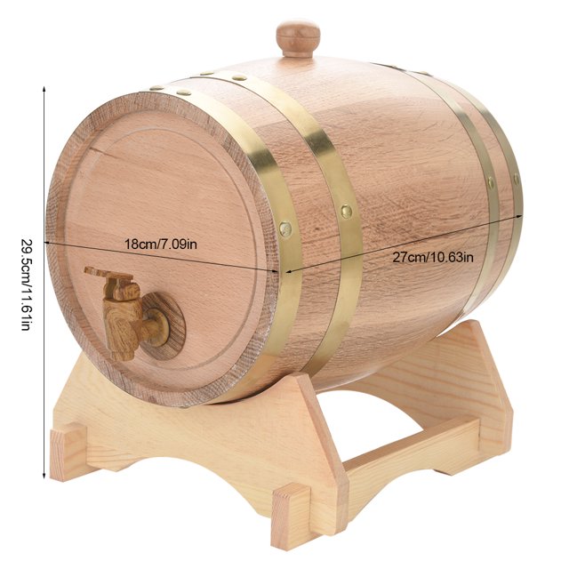 Filfeel Durable Oak Barrel, Wine Barrel, For Home Bar