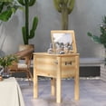 thumbnail image 2 of Outsunny 54-Qt Wooden Patio Cooler, Outdoor Cooler Table, Natural, 2 of 10