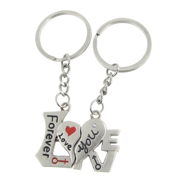 Unique Bargains 2 Pcs Porte-Clés Intime Amoureux pour Couple