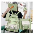 thumbnail image 4 of Sac à dos pour Femmes 5 en 1 en Nylon Imperméable Grande Capacité Sacs à dos de Rangement Pendentif Mignon Sac d'École Sacs à dos Multifonctions Sac à dos scolaire, 4 of 6