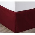 thumbnail image 1 of SGI Bedding 12 Inch Pleated Bed Skirt | Microfiber Bed Skirt | Fade Resistant, Wrinkle Free, Anti-static, Decorative, Extra Storage Space, Clutter-Free | Queen, Burgundy, 1 of 5