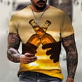 thumbnail image 2 of EQWLJWE T-Shirt d'Été For Men Men Casual Col Rond Court Pull Sleeve 3D Imprimé T-Shirt Imprimé Réaliste Shorts Sleeve Tops For Homme, 2 of 5